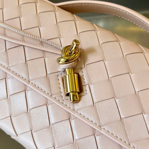 Bottega Veneta BV 741511 Long Clutch Andiamo With Handle Emerald Pink - Default Title - View 6