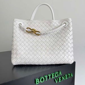 Bottega Veneta BV 743572 Medium Andiamo White - Default Title - View 1