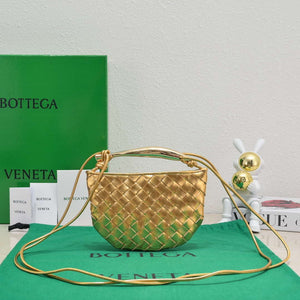 Bottega Veneta BV 744267 Mini Sardine Cross-body bag realised with Intrecciato Gold - Default Title - View 1