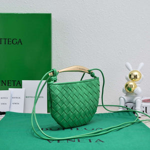 Bottega Veneta BV 744267 Mini Sardine Cross-body bag realised with Intrecciato Green - Default Title - View 3
