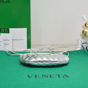 Bottega Veneta BV 744267 Mini Sardine Cross-body bag realised with Intrecciato Silver - Default Title - View 4