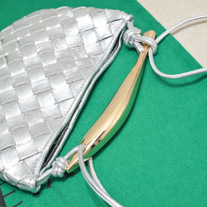 Bottega Veneta BV 744267 Mini Sardine Cross-body bag realised with Intrecciato Silver - Default Title - View 6