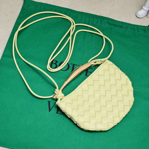 Bottega Veneta BV 744267 Mini Sardine Cross-body bag realised with Intrecciato Yellow - Default Title - View 4