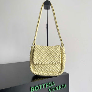 Bottega Veneta BV 762711 Mini Cobble Shoulder Bag Yellow - Default Title - View 1