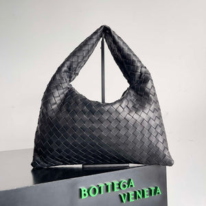 Bottega Veneta BV 763966 Small Hop oyster Bag Black - Default Title - View 1