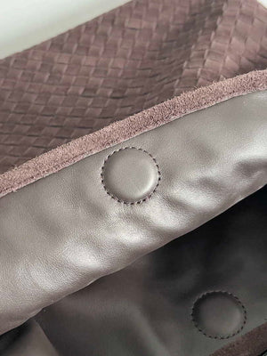 Bottega Veneta BV 763970 Large Hop Fondant Bag Brown Suede Leather - Default Title - View 6
