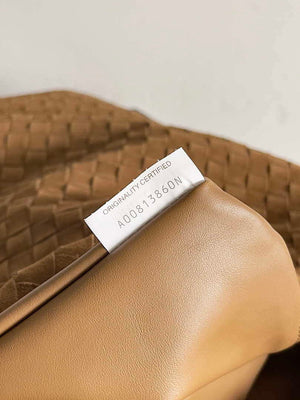Bottega Veneta BV 763970 Large Hop Fondant Bag Camel Suede Leather - Default Title - View 8