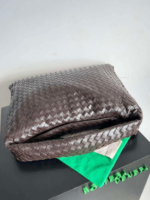 Bottega Veneta BV 763970 Large Hop Fondant Bag Dark Brown - Default Title - View 3