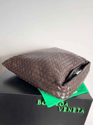 Bottega Veneta BV 763970 Large Hop Fondant Bag Dark Brown - Default Title - View 4
