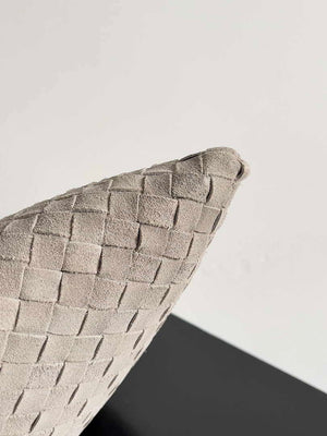 Bottega Veneta BV 763970 Large Hop Fondant Bag Gray Suede Leather - Default Title - View 4