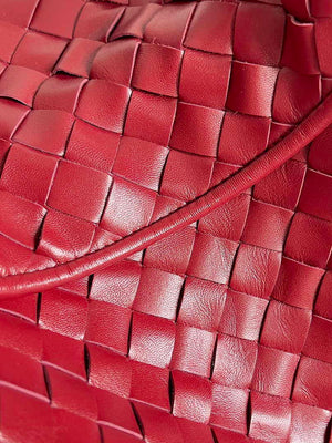 Bottega Veneta BV 763970 Large Hop Fondant Bag Red - Default Title - View 5
