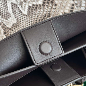 Bottega Veneta BV 743572 Medium Andiamo Snakeskin Handbag BV9069 - Default Title - View 7