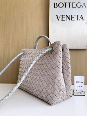 Bottega Veneta BV 766016 Medium Andiamo Suede BV90133 - Default Title - View 2