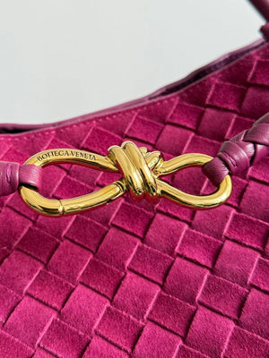 Bottega Veneta BV 766019 Large Andiamo bag BV9907 in Suede - Default Title - View 5