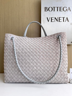 Bottega Veneta BV 766019 Large Andiamo bag BV9908 in Suede - Default Title - View 3
