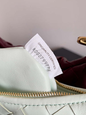 Bottega Veneta BV 776764 Small Gemelli wine Red Green - Default Title - View 8