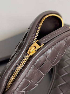 Bottega Veneta BV 776764 Small Gemelli Dark Brown - Default Title - View 6