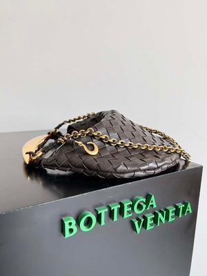 Bottega Veneta BV 776768 Sardine With Chain Dark Brown - Default Title - View 2