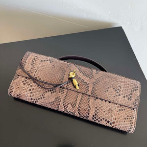 Bottega Veneta BV 794945 Long Clutch Andiamo With Python leather BV9090 - Default Title - View 6