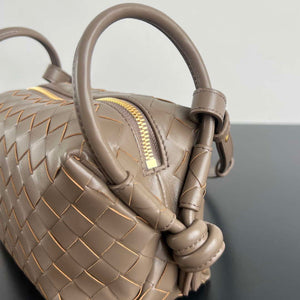 Bottega Veneta BV 796615 Mini Loop intrecciato leather cross-body bag Coffee - Default Title - View 6
