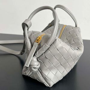 Bottega Veneta BV 796615 Mini Loop intrecciato leather cross-body bag Gray - Default Title - View 2