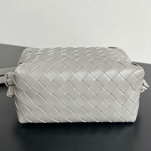 Bottega Veneta BV 796615 Mini Loop intrecciato leather cross-body bag Gray - Default Title - View 3