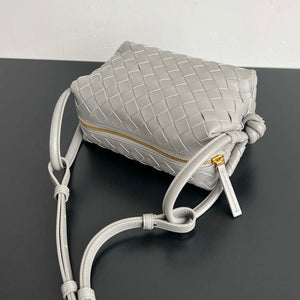 Bottega Veneta BV 796615 Mini Loop intrecciato leather cross-body bag Gray - Default Title - View 4