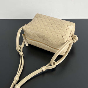 Bottega Veneta BV 796615 Mini Loop intrecciato leather cross-body bag Apricot - Default Title - View 4