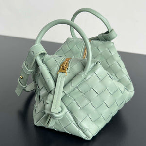Bottega Veneta BV 796615 Mini Loop intrecciato leather cross-body bag Green - Default Title - View 2