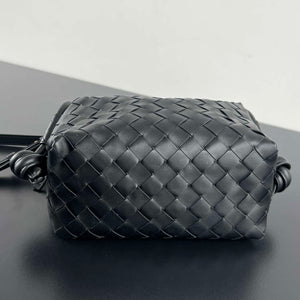 Bottega Veneta BV 796615 Mini Loop intrecciato leather cross-body bag Black - Default Title - View 3