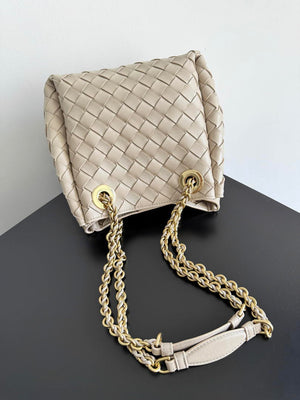 Bottega Veneta BV 817175V4SC59104 Small Parachute Chain Chalk - Default Title - View 4