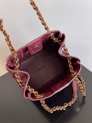 Bottega Veneta BV 817175V4SC59104 Small Parachute Chain Wine Red - Default Title - View 8