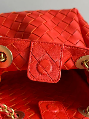Bottega Veneta BV 817175V4SC59104 Small Parachute Chain Orange Red - Default Title - View 6