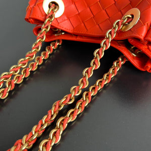 Bottega Veneta BV 817175V4SC59104 Small Parachute Chain Orange Red - Default Title - View 15