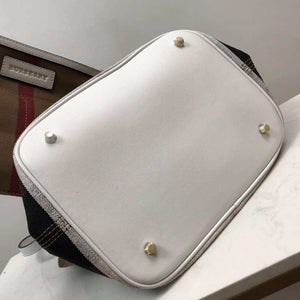 Burberry 39457261 Ashby White Canvas Hobo Bag - Default Title - View 4