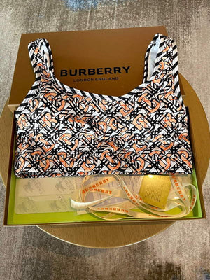 Burberry Monogram Print Stretch Nylon Bikini 80563731 - S - View 6