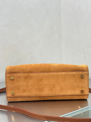 Burberry Small Cotswolds Tote 81113441 Bag Brown Suede - Default Title - View 9