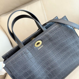 Burberry Small Cotswolds Tote 81113441 Bag Black crocodile pattern - Default Title - View 4