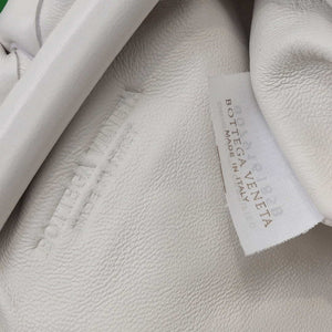 BV 585852 Bottega Veneta Mini Pouch intrecciato leather clutch with strap White - Default Title - View 7