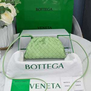 BV 585852VCPP13840 Bottega Veneta Mini Pouch Light Green - Default Title - View 1