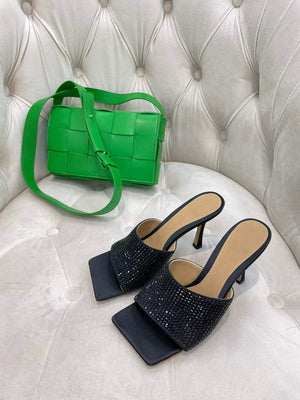 BV 709028 Bottega Veneta Stretch Strass-embellished Shoes BV5809 - 35 - View 8