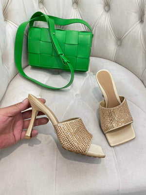 BV 709028 Bottega Veneta Stretch Strass-embellished Shoes BV5810 - 35 - View 1