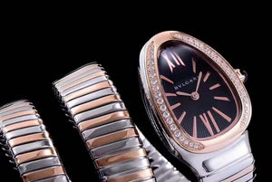 Bvlgari 103434 Serpenti Tubogas watch rose gold steel Black - Black - View 1
