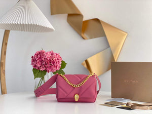 Bvlgari 291087 Serpenti Cabochon Crossbody Bag Pink - Default Title - View 1