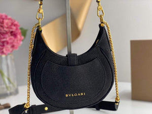 Bvlgari 291632 Small Serpenti Ellipse Shoulder Bag Black - Default Title - View 7
