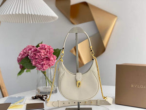 Bvlgari 291632 Small Serpenti Ellipse Crossbody Bag Ivory - Default Title - View 1