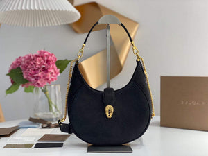Bvlgari 291640 Serpenti Ellipse Crossbody Bag Black - Default Title - View 1