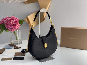Bvlgari 291640 Serpenti Ellipse Crossbody Bag Black - Default Title - View 3