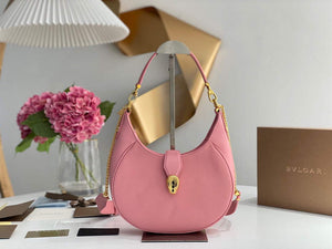 Bvlgari 291640 Serpenti Ellipse Shoulder Bag Pink - Default Title - View 1