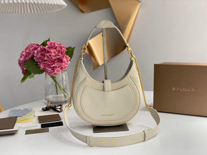 Bvlgari 291640 Serpenti Ellipse Shoulder Bag Lvory - Default Title - View 7